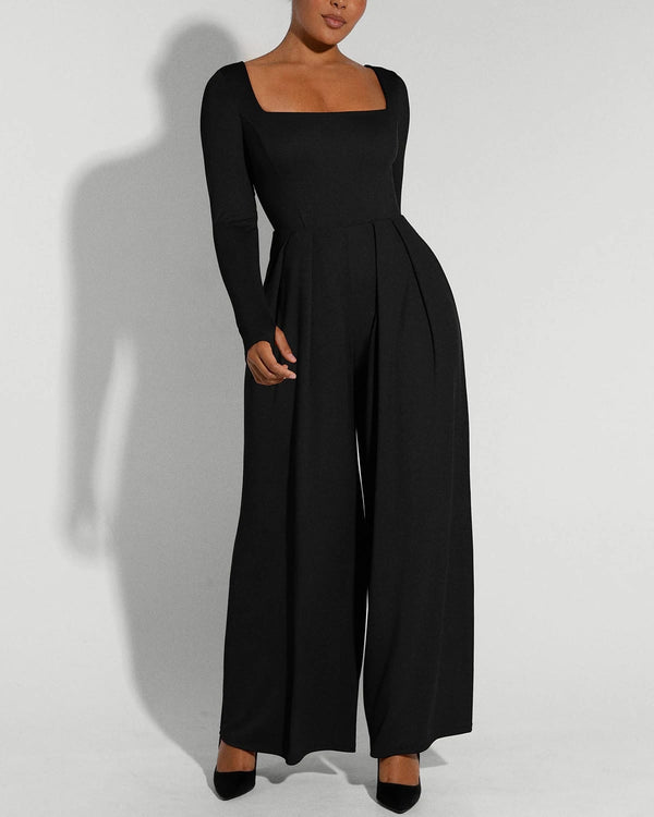 Bare Essentials™ AirSlim® Square Neckline Built-In Shaping Jumpsuit