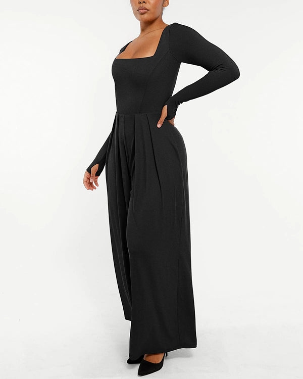 Bare Essentials™ AirSlim® Square Neckline Built-In Shaping Jumpsuit