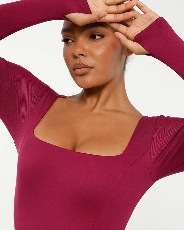 Bare Essentials™ AirSlim® Square Neckline Built-In Shaping Jumpsuit