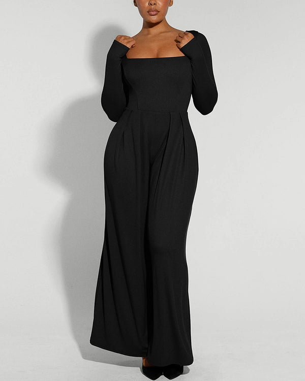 Bare Essentials™ AirSlim® Square Neckline Built-In Shaping Jumpsuit