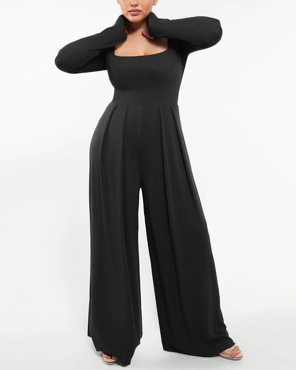 Bare Essentials™ AirSlim® Square Neckline Built-In Shaping Jumpsuit