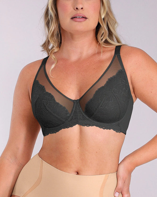 Bare Essentials™ AirSlim® Supportive Unlined Lace Underwired Bra
