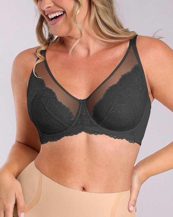 Bare Essentials™ AirSlim® Supportive Unlined Lace Underwired Bra