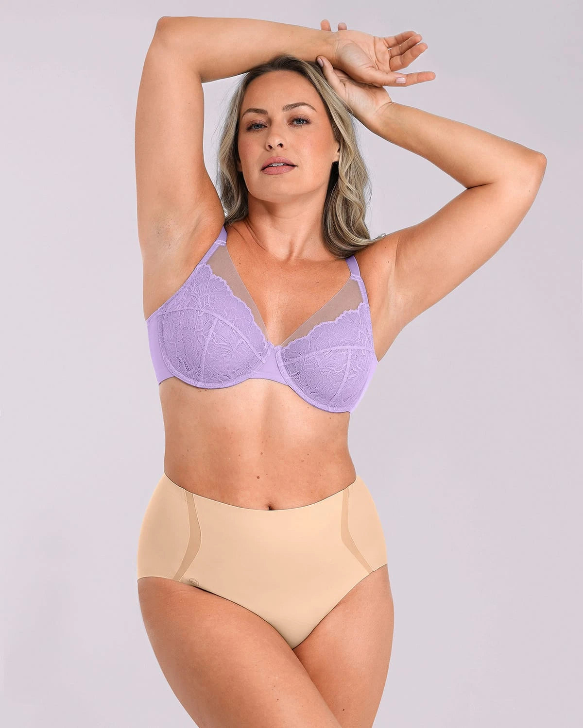 Unlined Lace Underwired Uplift Bra