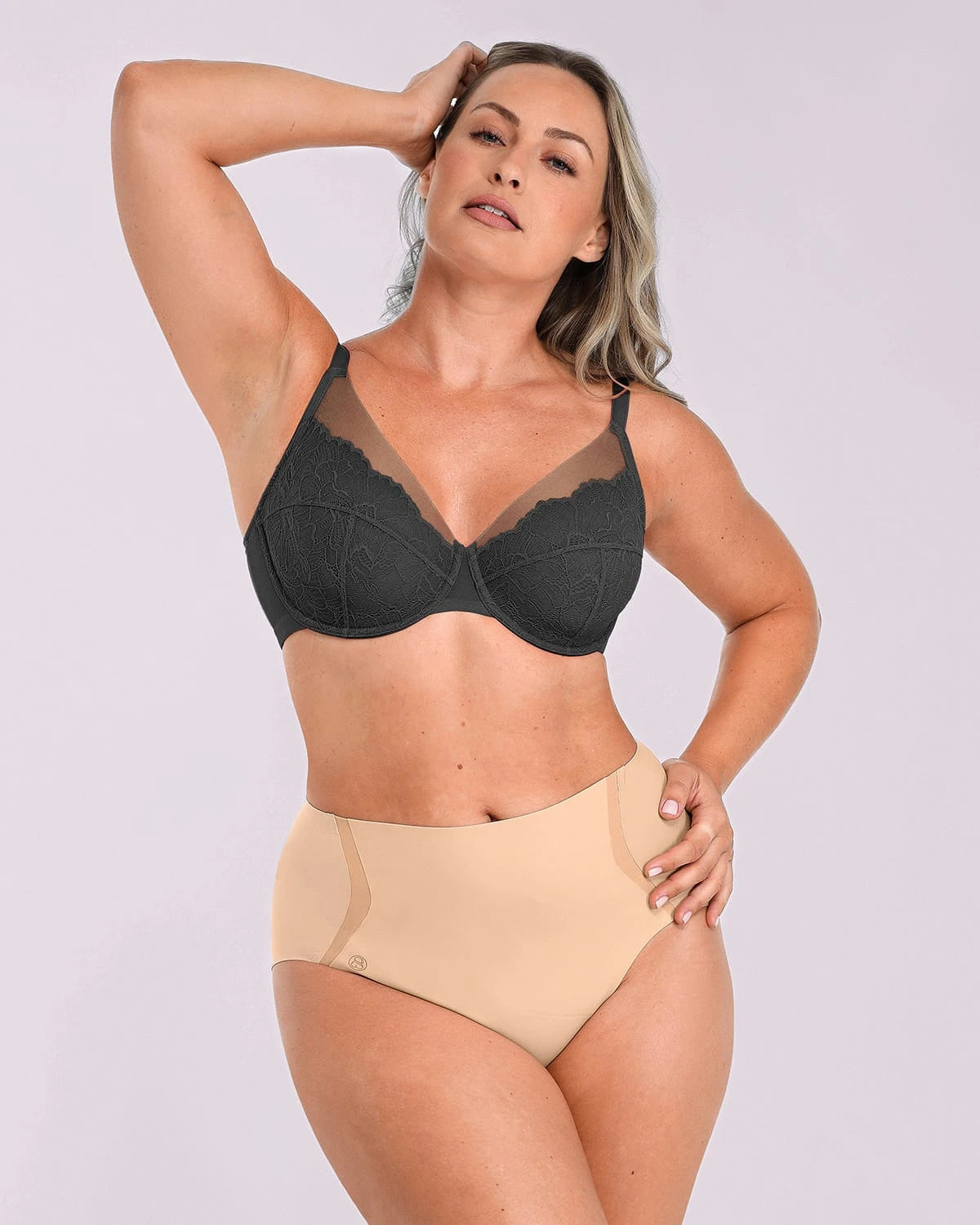 Unlined Lace Underwired Uplift Bra