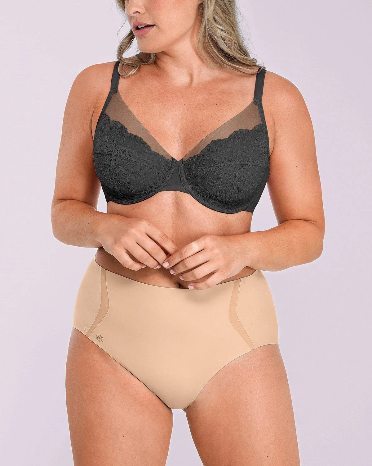 Bare Essentials™ AirSlim® Unlined Lace Underwired Uplift Bra
