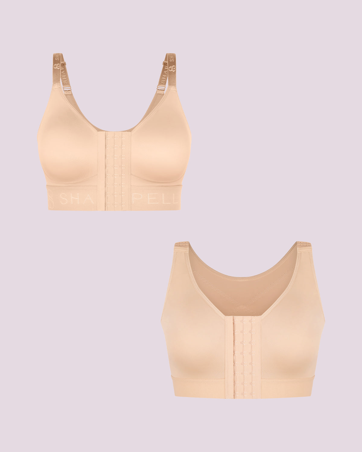 Wireless Front-Closure Bra + Back Support Bra Bundle