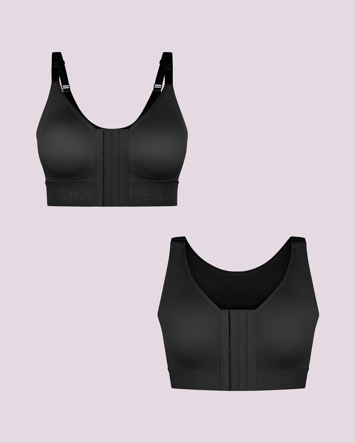 Wireless Front-Closure Bra + Back Support Bra Bundle