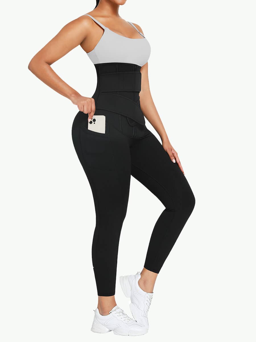 Sculptshe Booty Lifting Leggings with Waist Trainer