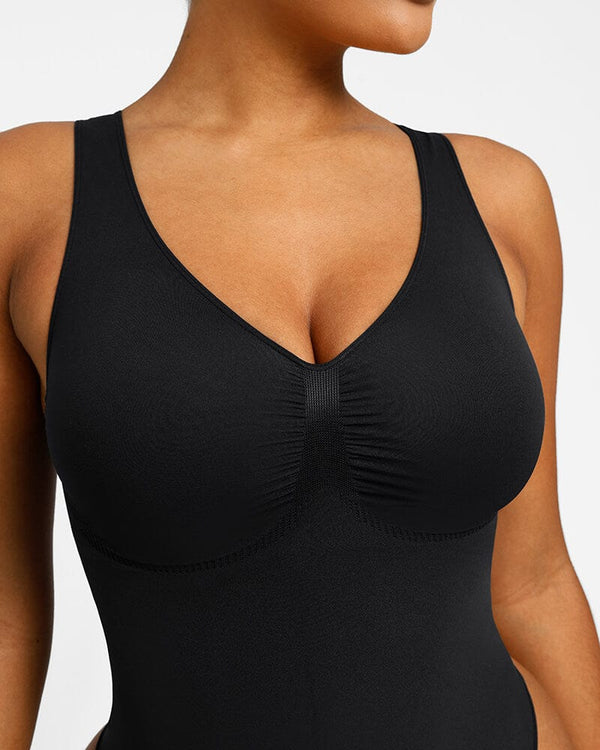 Bare Essentials™ Skin Flow™ 2.0 V-Neck Thong Bodysuit