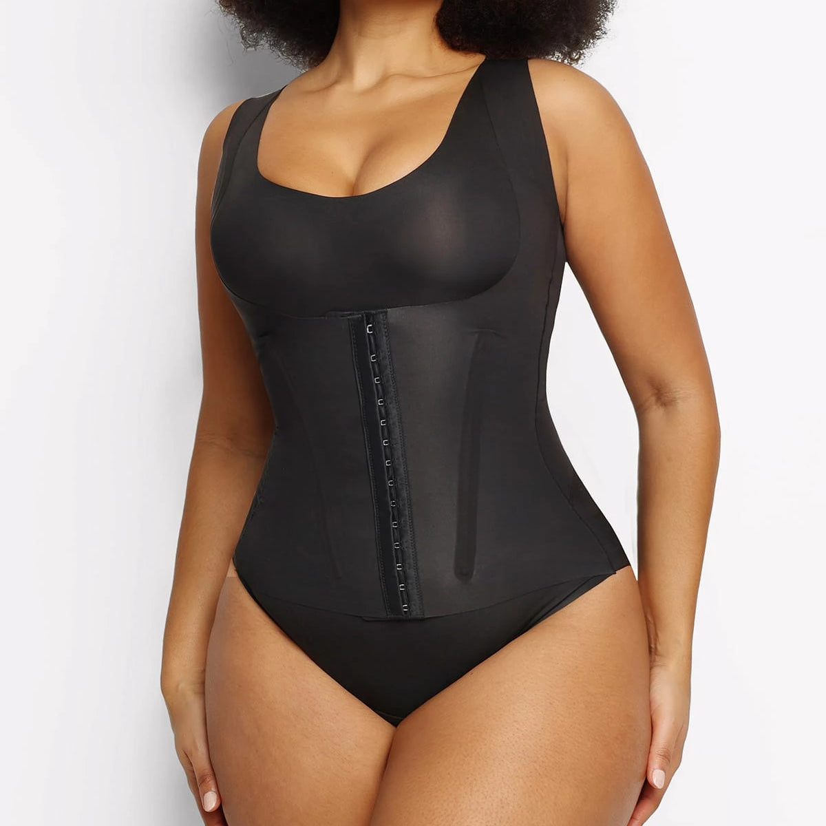 3 In 1 Shaping Tank Brief Bodysuit with Built-In Wire-Free Bra