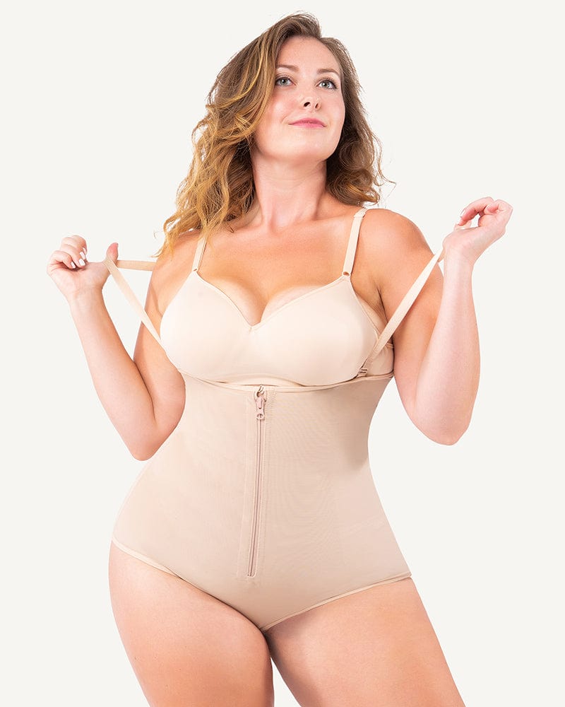 Ladies Support Firm Control Long Leg Shapers & Satin Panel Beauforme  Shapewear