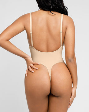 AirSlim® Backless U Plunge Thong Bodysuit