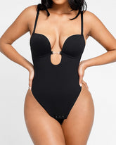 AirSlim® Backless U Plunge Thong Bodysuit