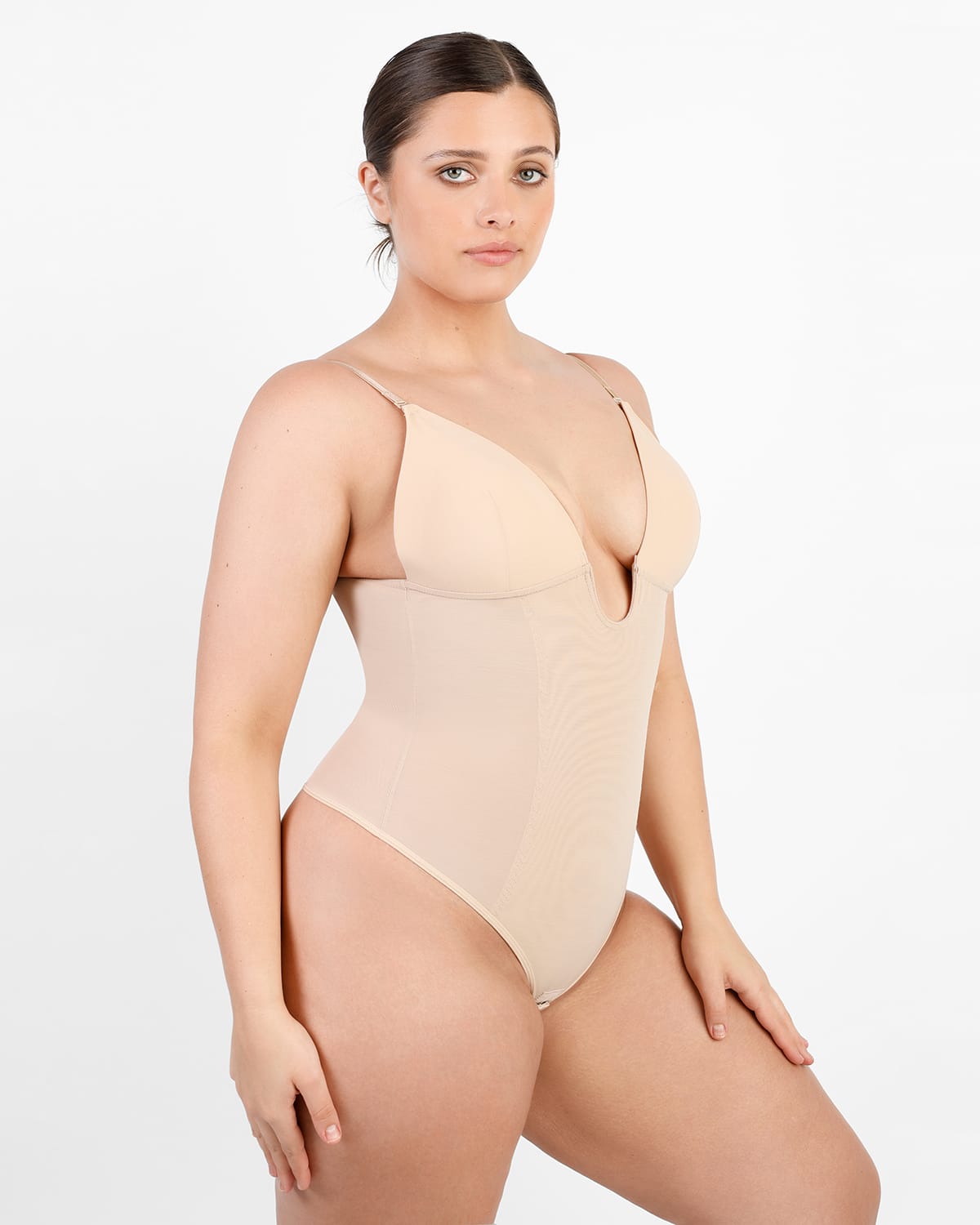 OLLOUM Athartle Body Suit Shapewear, Reteowlepena Bodysuit Shape Wear,  Shapewear Bodysuit Thong, Firm Bodysuit (Color : Nude-Boxer, Size : Medium)