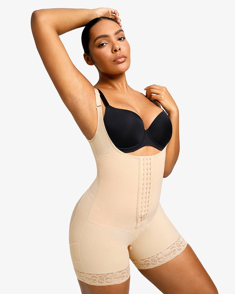 Body Shaper Adjustable Shoulder Strap Shapewear Breathable Open Bust Corset  Seamless Shapewear for Women Bodysuit for Wo : : Clothing, Shoes &  Accessories
