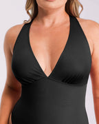 AirSlim® Deep V-Neck Cross Back Shaping Bodysuit