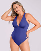 AirSlim® Deep V-Neck Cross Back Shaping Bodysuit