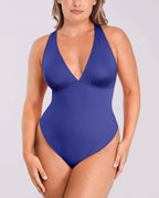 AirSlim® Deep V-Neck Cross Back Shaping Bodysuit