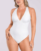 AirSlim® Deep V-Neck Cross Back Shaping Bodysuit