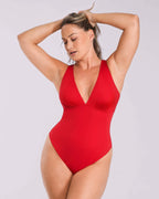 AirSlim® Deep V-Neck Cross Back Shaping Bodysuit