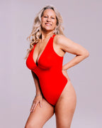 AirSlim® Deep V-Neck Cross Back Shaping Bodysuit