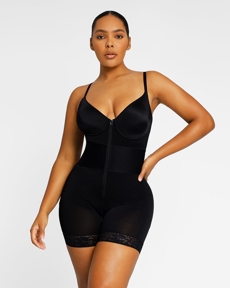 SHAPELLX Seamless Shapewear Bodysuit Tummy Control For Women Full Bust Faja  Body Shaper Butt Lifter Thigh Trimmer Bodysuits, A1-black, XS/S : :  Fashion