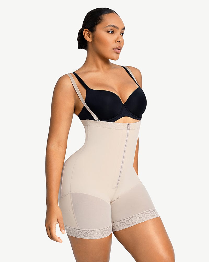 AirSlim Firm Tummy Compression Bodysuit Shaper With Butt Lifter