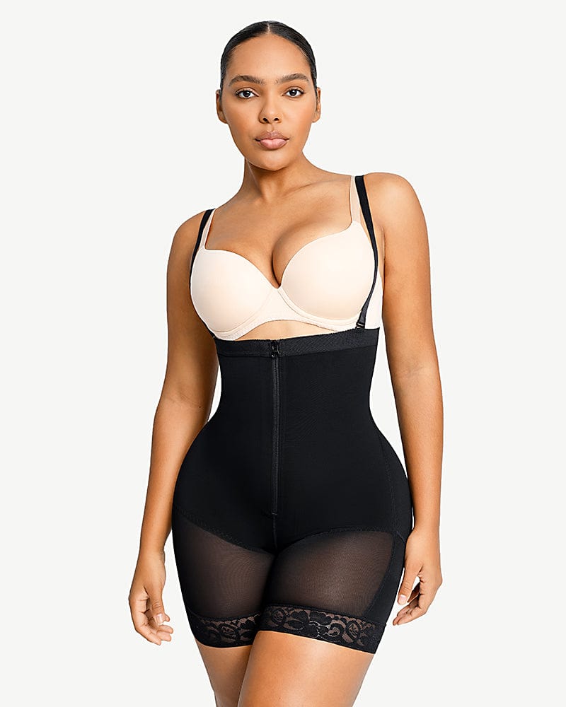 Gotoly Full Body Shaper for Women Tummy Control Shapewear Waist Trainer  Compression Girdle Thigh Slimmer Bodysuit(Black X-Large) 