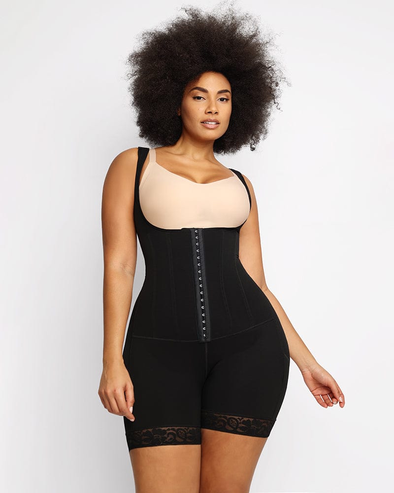 AirSlim Flexible Boning Full Bodysuit Open Bust Shaper SHAPELLX