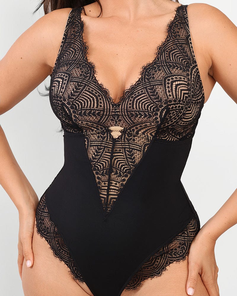 AirSlim™ Lace Smooth Panty Bodysuit, Shapellx