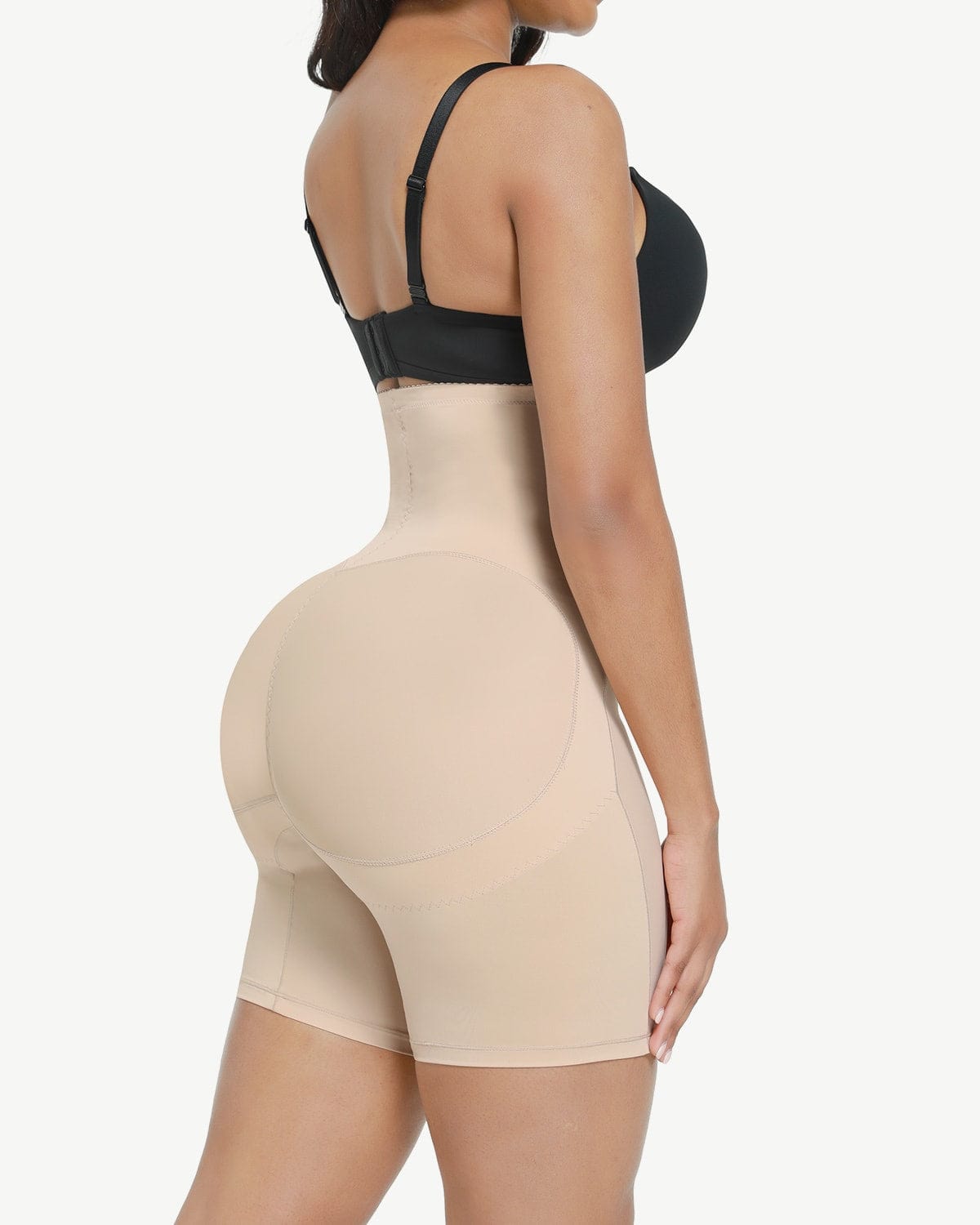 AirSlim® High Waisted Butt Lifter Shorts with 2 Steel Bones