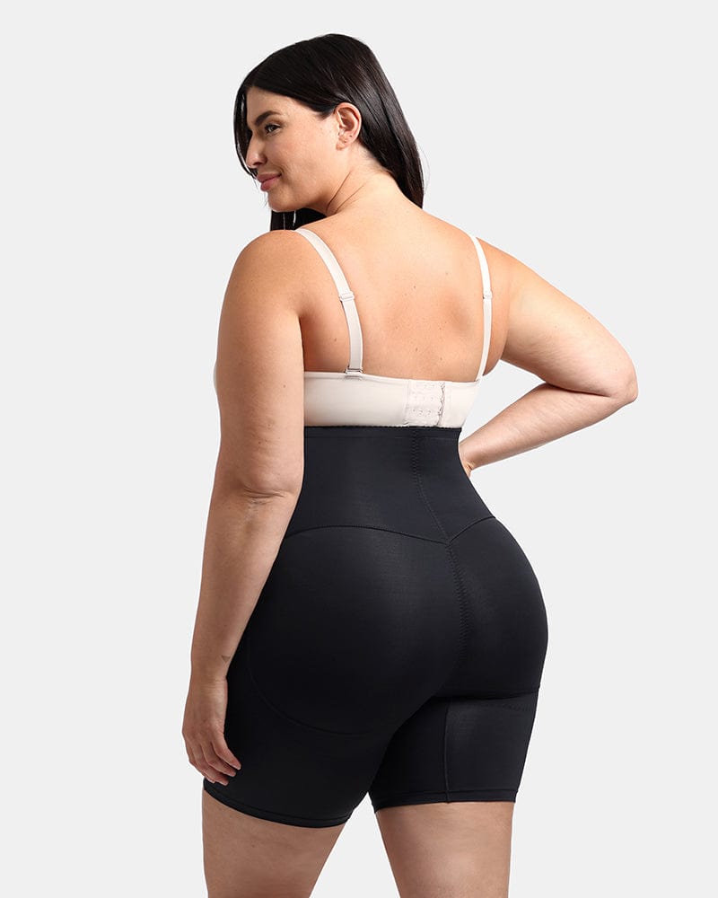 AirSlim® High Waisted Butt Lifter Shorts with 2 Steel Bones