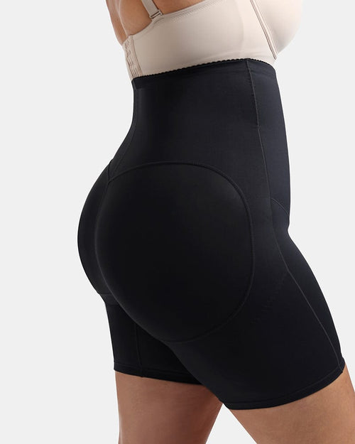 AirSlim® High Waisted Butt Lifter Shorts With 2 Steel Bones | Shapellx