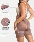 AirSlim® High Waist Butt-Lifting Polka Dot Shorts