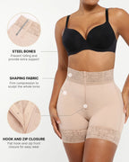 AirSlim® Mid-Rise Steel Boned Butt-Lifting Shorts