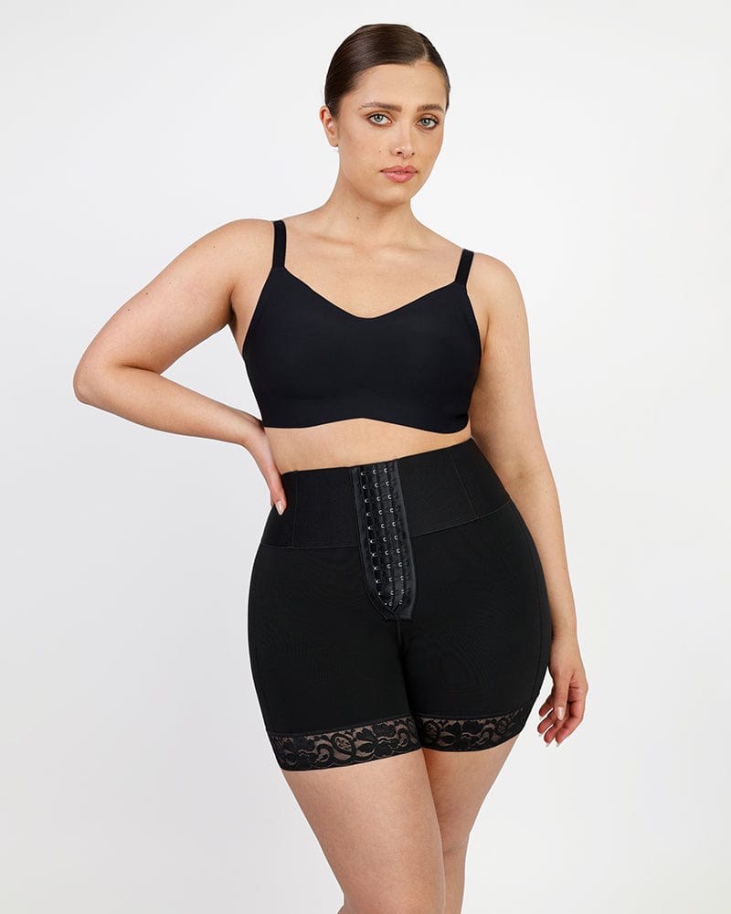 Plus Size Women High Waisted Body Shaper Boyshorts Waist Trainer