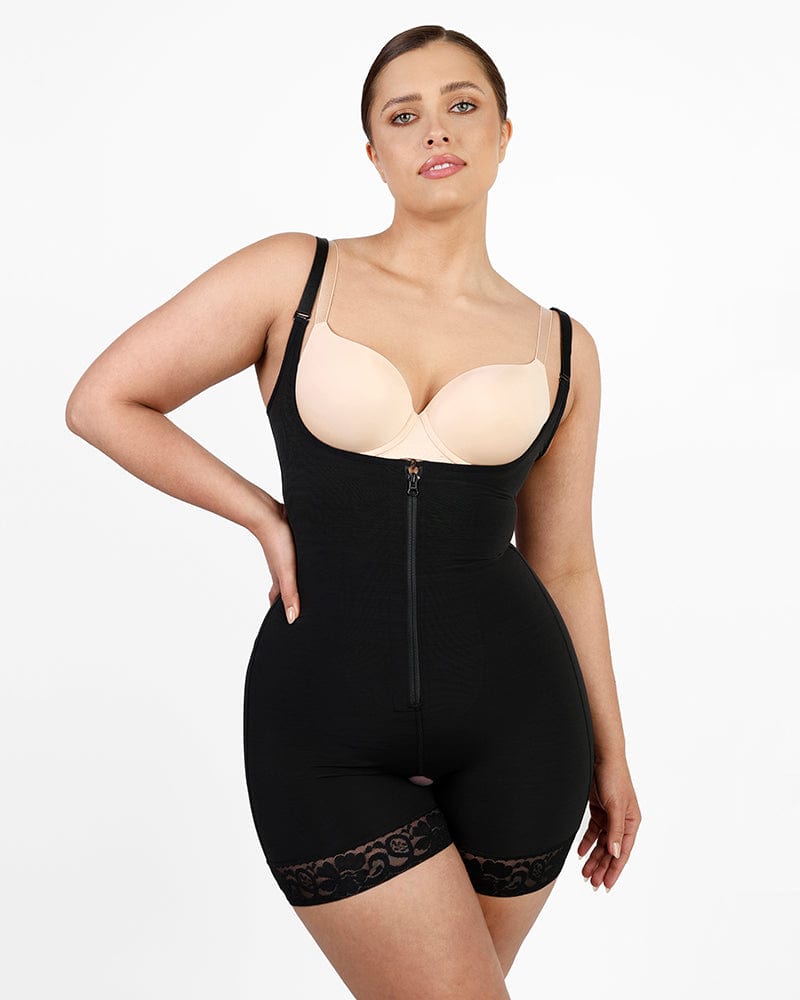 Open Bust Defining Shapewear Bodysuit