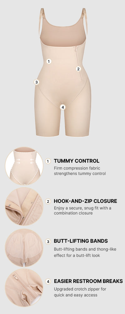 AirSlim® Open Bust Butt-Lifting Full Bodysuit