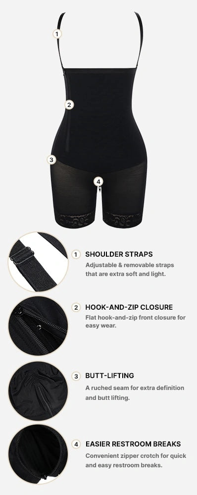 Plus Curve Side Zipper Short