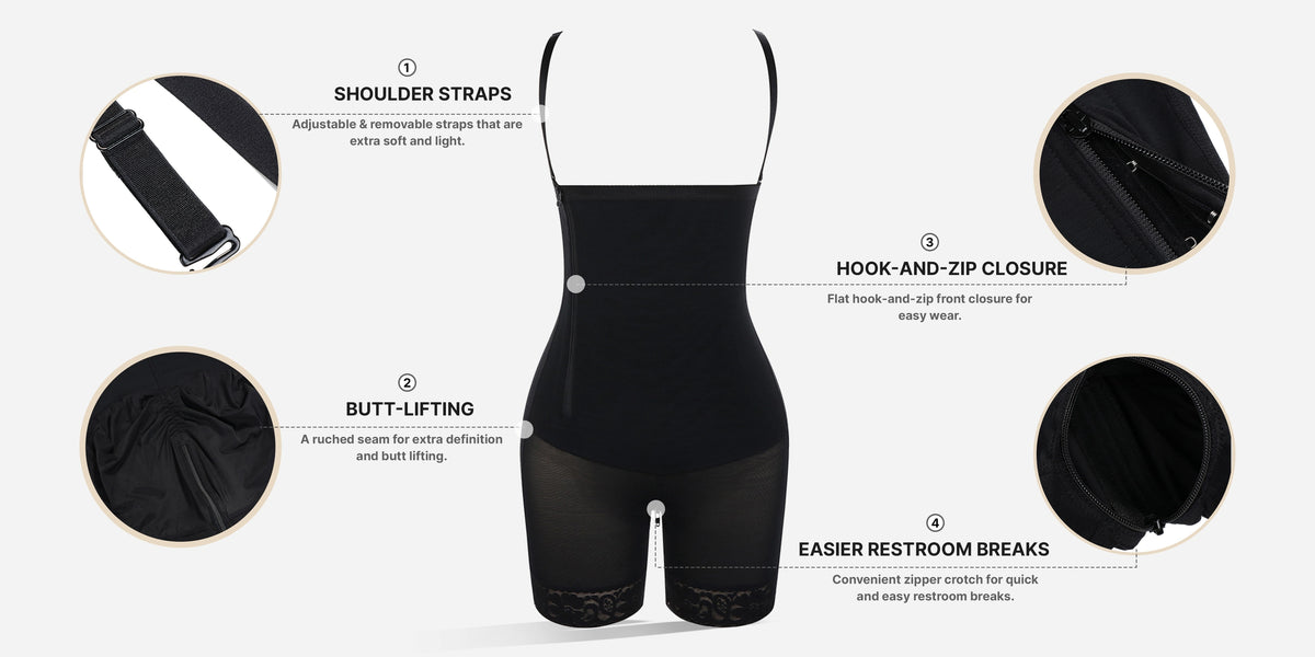 Plus Curve Side Zipper Short