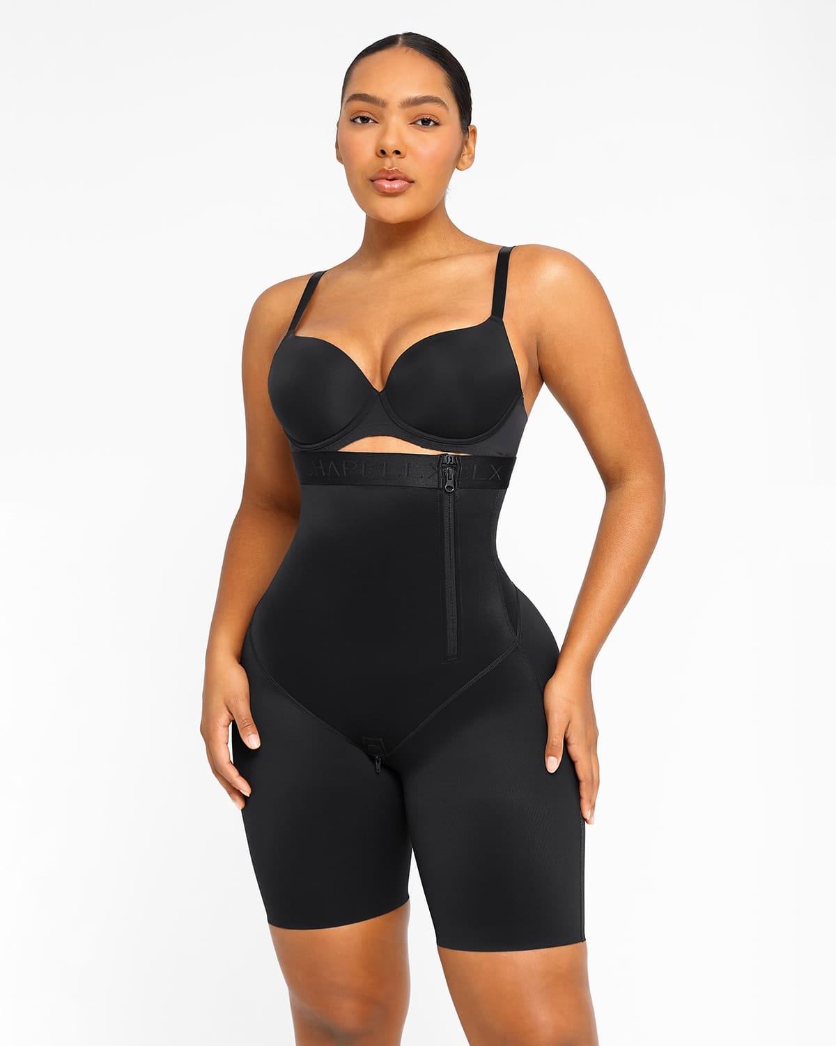 Exlcellexngce High-Waisted Abdomen Shapewear Tummy Control Slip Shorts  Waist Control Pants Lace hips fake buttocks padde,1-H : :  Fashion