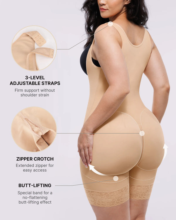 BOOT-YEAH AirSlim Extreme Compression Open Bust Bodysuit | SHAPELLX BOOT-YEAH AirSlim Extreme Compression Open Bust Bodysuit | SHAPELLX