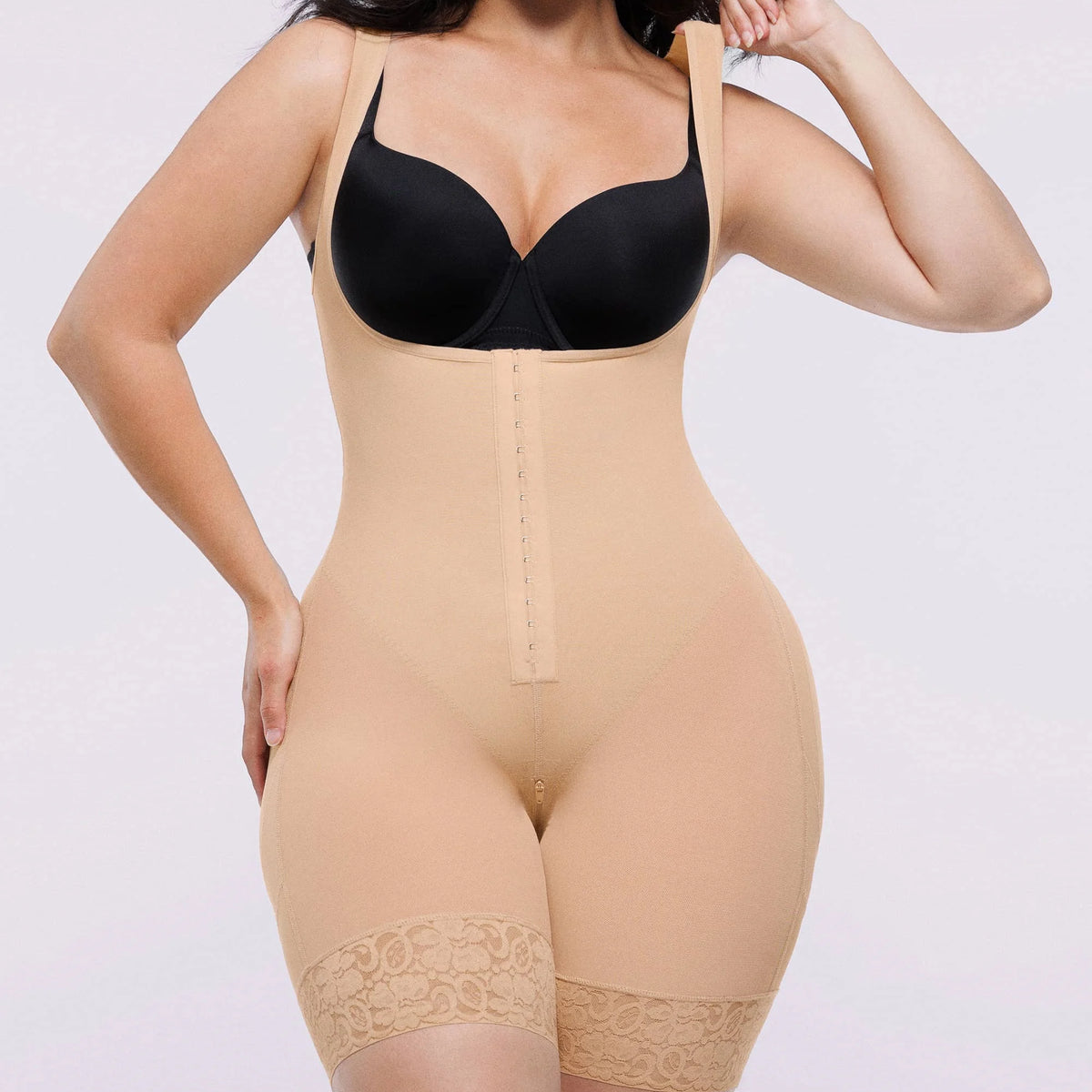 BOOT-YEAH™ AirSlim® Extreme Compression Open Bust Bodysuit | SHAPELLX