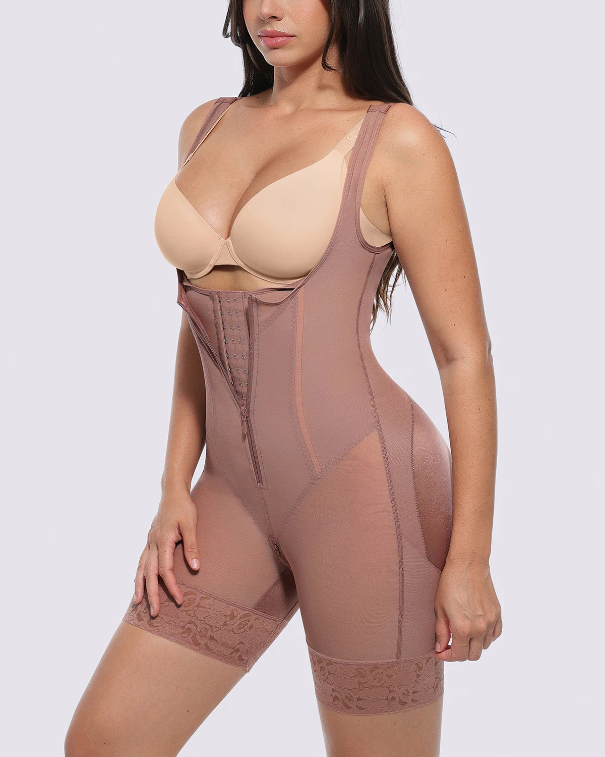 BOOT-YEAH™ AirSlim® Open Bust Tummy Control Bodysuit