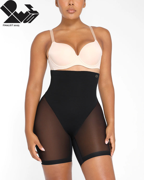 BOOT-YEAH™ MeshSmooth™ High-Waisted Mid Thigh Short