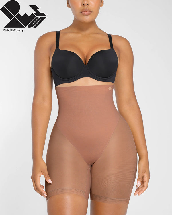 BOOT-YEAH™ MeshSmooth™ High-Waisted Mid Thigh Short