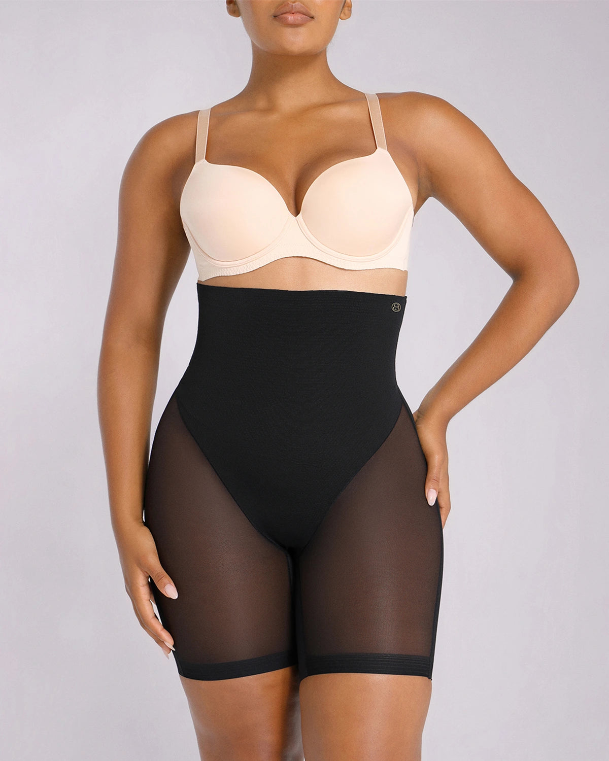 MeshSmooth™ High-Waisted  Brief + Mid Thigh Short