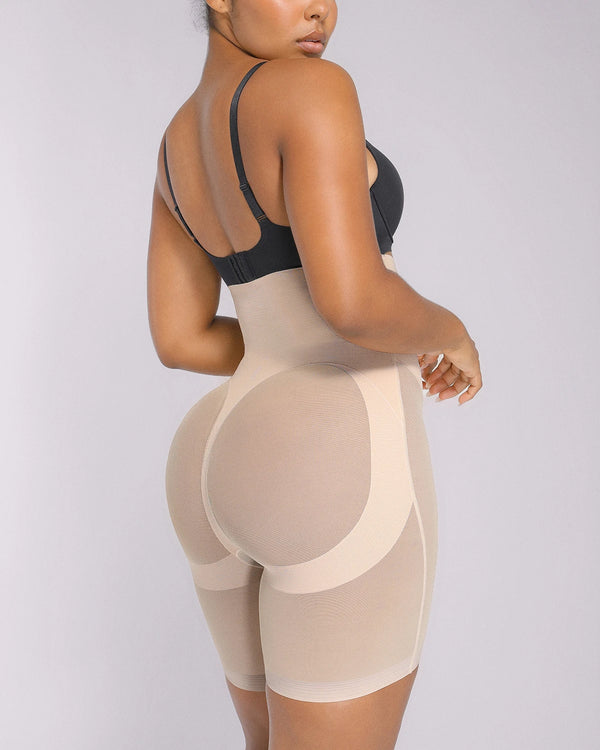 BOOT-YEAH™ MeshSmooth™ High-Waisted Mid Thigh Short + Capri