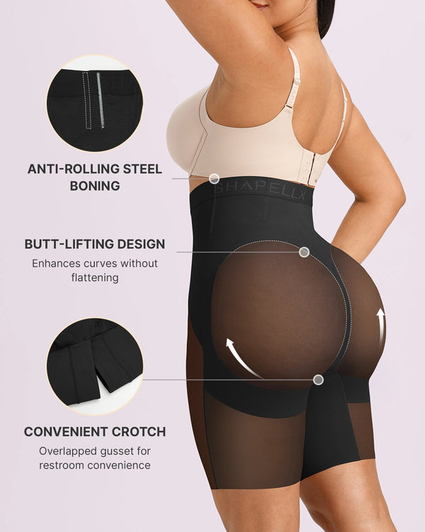 BOOT-YEAH™ MeshSmooth™ X-Compression High-Waisted Short